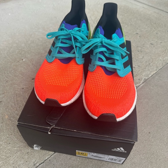 Adidas Ultra Boost 20 Primeblue in What the Solar Red - Picture 2 of 9